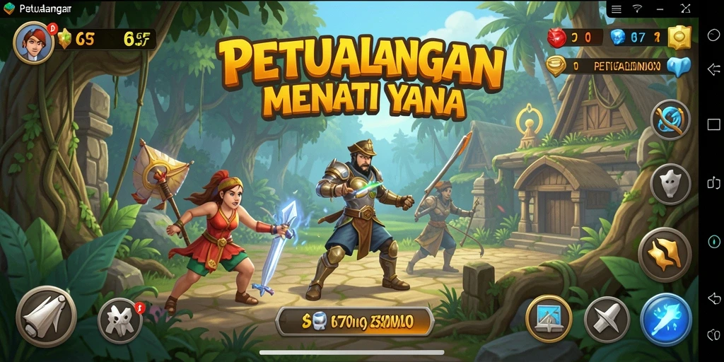 Tampilan antarmuka 6CF yang penuh warna dan interaktif.
