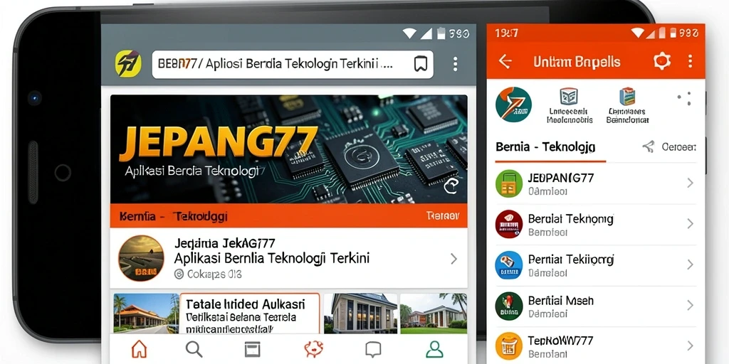 Tampilan antarmuka JEPANG77 yang modern dan informatif.