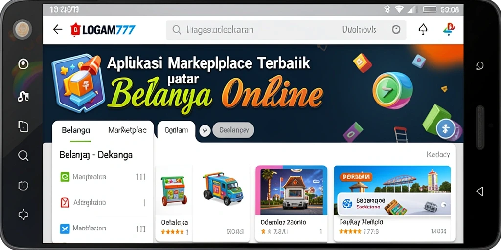 Antarmuka aplikasi LOGAM777 yang user-friendly untuk berbelanja.