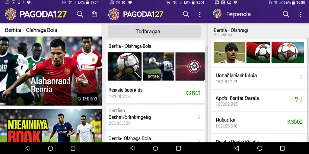 Tampilan antarmuka pengguna aplikasi PAGODA127 yang informatif dan menarik.