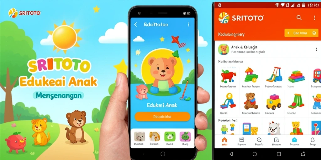 Tampilan antarmuka aplikasi SRITOTO yang interaktif dan edukatif.