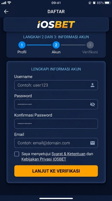 Buat Akun Baru iosbet dengan Mudah